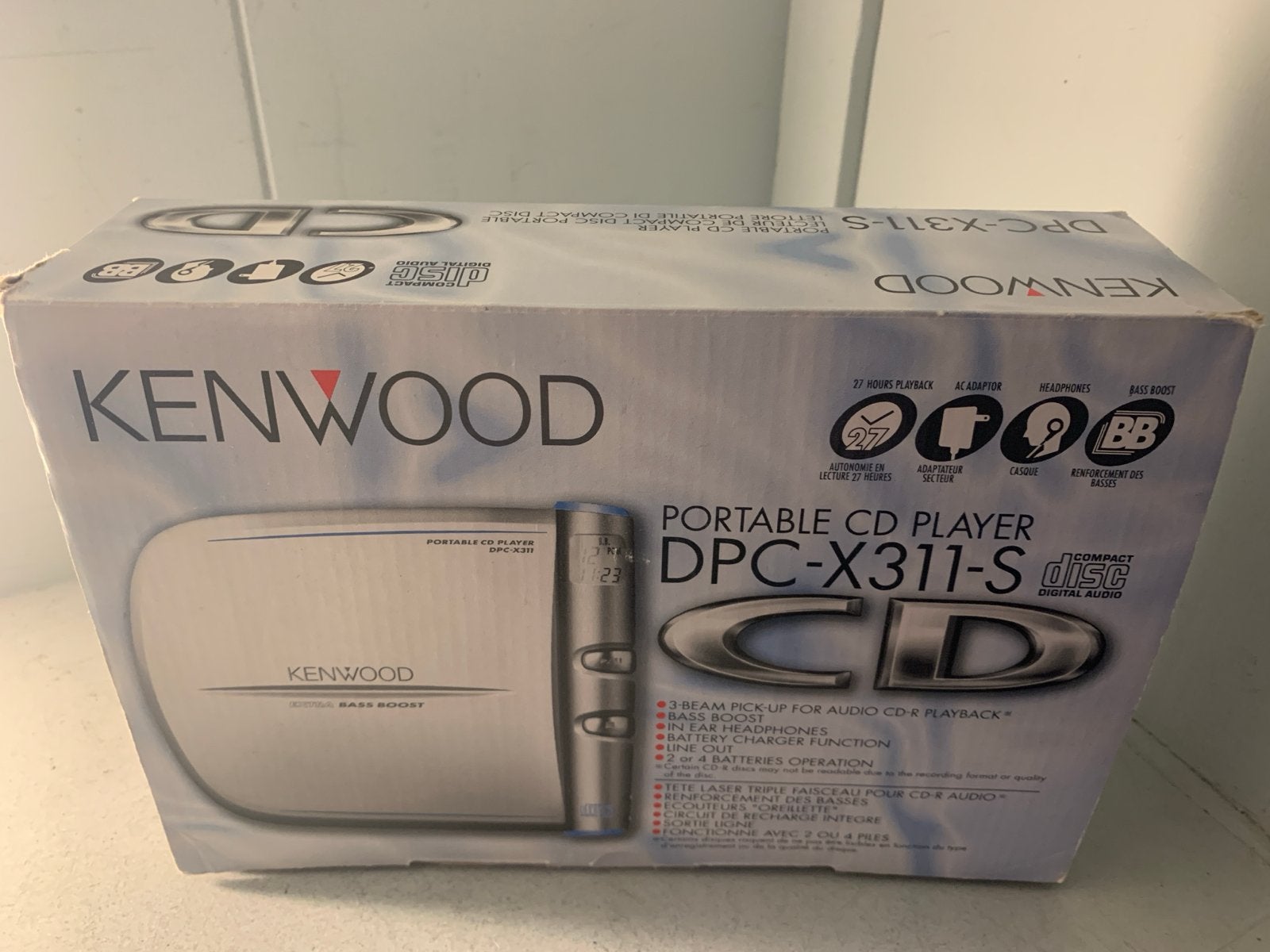 Vintage Kenwood DPC-X311 Draagbare CD-speler met Doos & boek, Audio, Tv en Foto, Ophalen of Verzenden, Zo goed als nieuw, Draagbaar