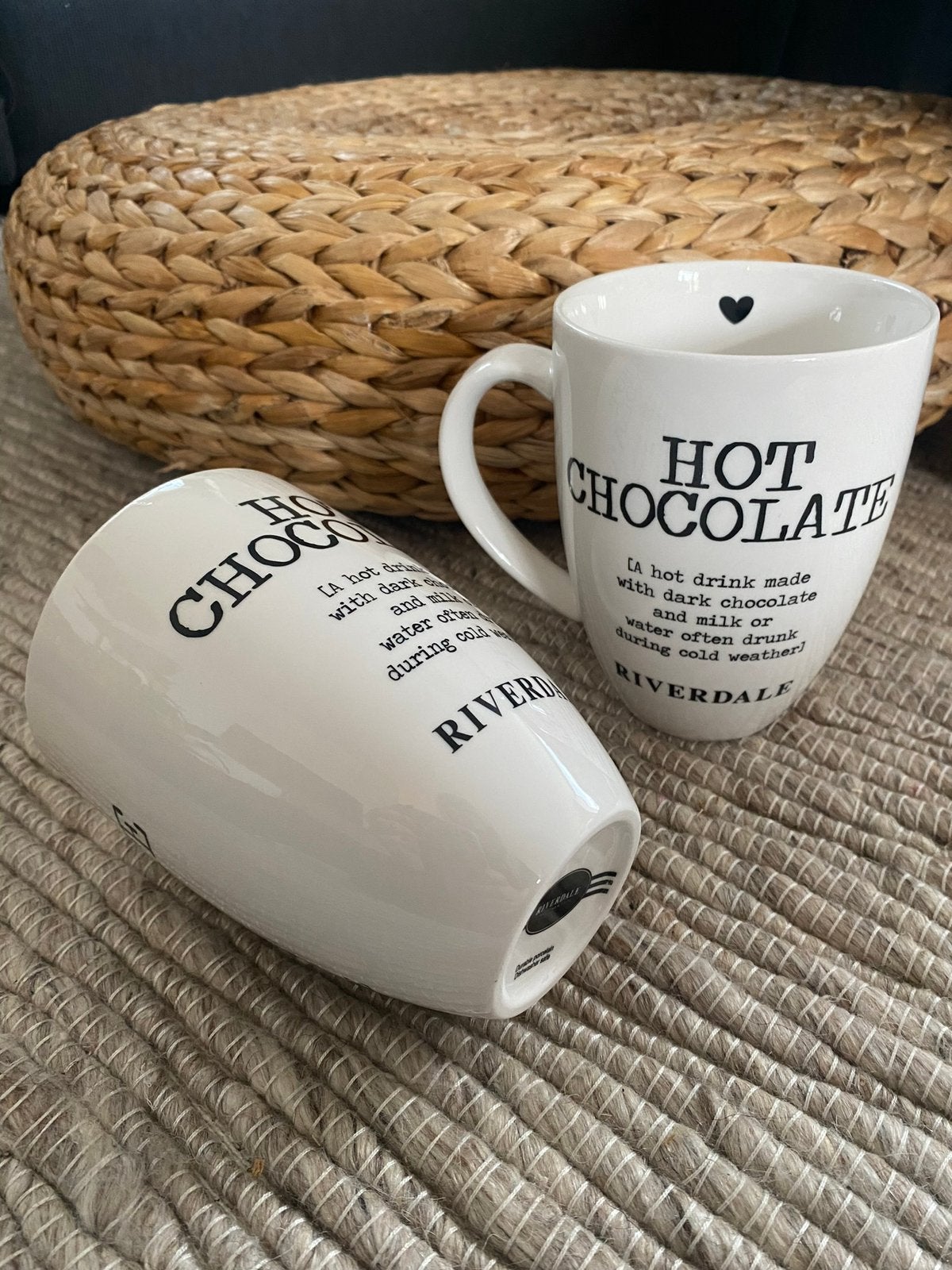 Set van 2 Riverdale Hot Chocolate mokken - ongebruikt, Ophalen, Landelijk/Boerenbont, Nieuw, Mok
