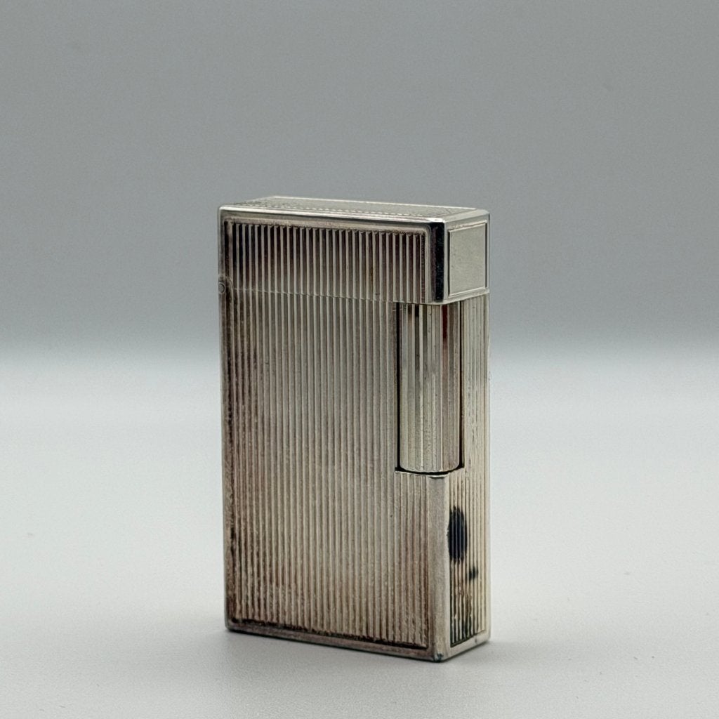 S.T. Dupont Jubilé 1991 - verzilverd 0458/1500 - met doos, Ophalen, Gebruikt, Aansteker