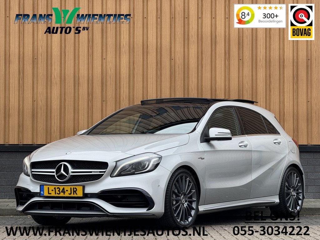 Mercedes-Benz A-Klasse AMG 45 4MATIC | Cruise Control | Pano, Auto's, Mercedes-Benz, Automaat, Gebruikt, 4 cilinders, Bedrijf