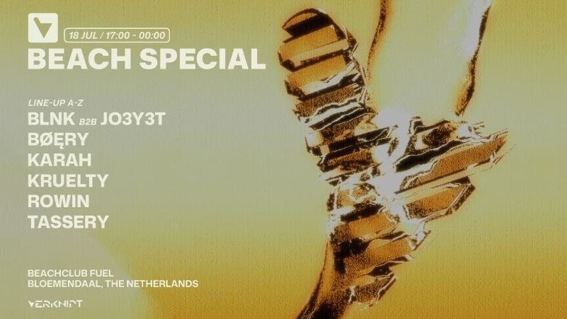 Verknipt Beach festival 18 juli, Tickets en Kaartjes, Concerten | Dance, Eén persoon, Juli