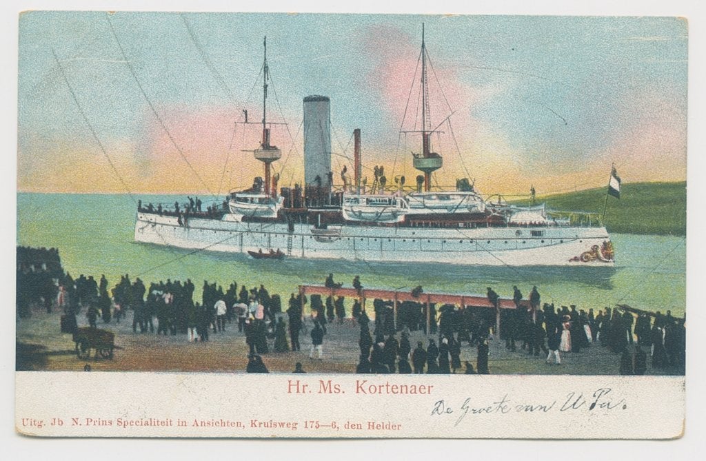 Hr. Ms. Kortenaer Den Helder schip marine uitgave Prins, Verzenden, Voor 1920, Gelopen, Noord-Holland