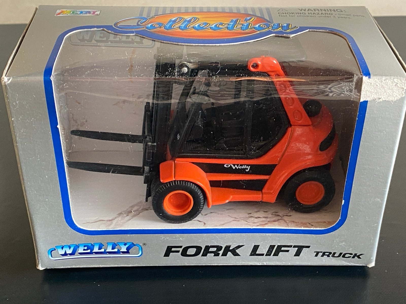 Welly Heftruck Speelgoedmodel - Oranje, Ophalen of Verzenden, Zo goed als nieuw