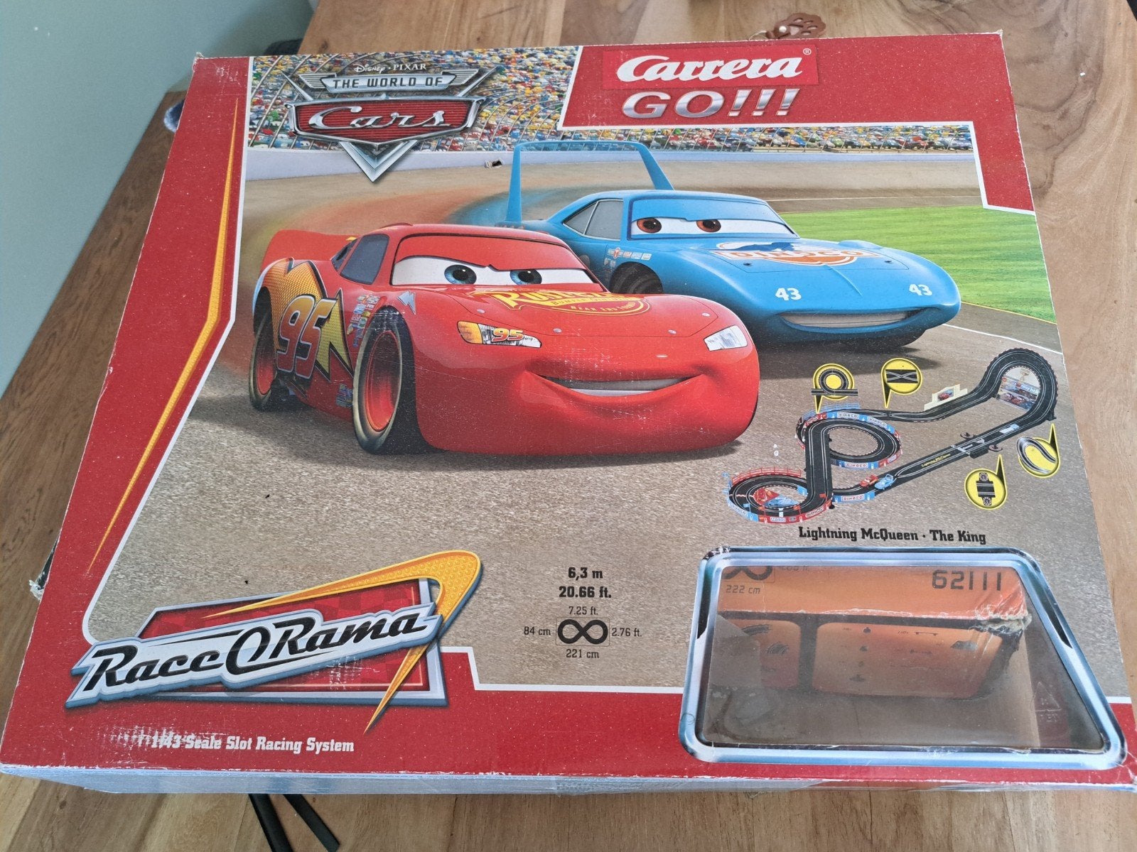 Carrera GO!!! Racebaan met Disney Cars Bliksem McQueen, Ophalen, Gebruikt, Elektrisch, Carrera