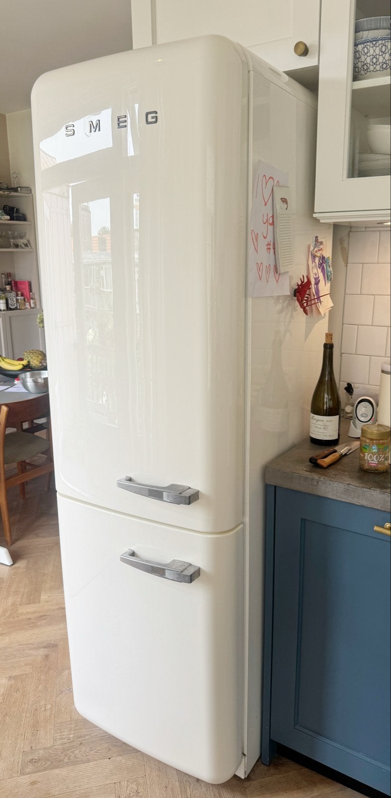 Smeg FAB32LBN1 Koel-vriescombinatie - wit - reparatie nodig, Ophalen, 200 liter of meer, 60 cm of meer, Met aparte vriezer