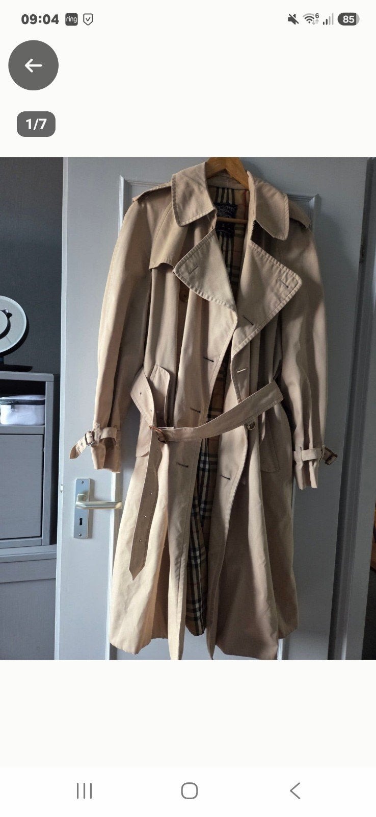 Burberry maat 44/46, Ophalen, Zo goed als nieuw, Maat 42/44 (L)