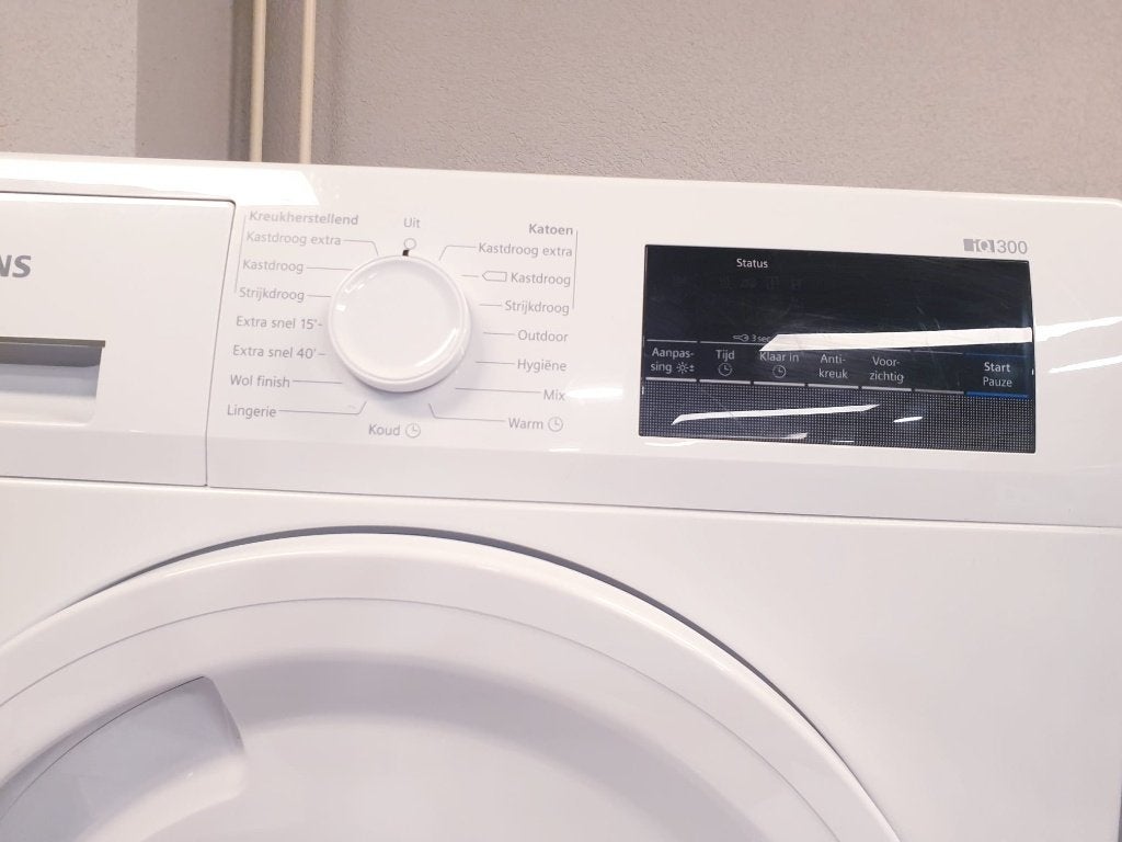 warmtepomp droger Siemens 7kg️️️ IQ300 ️️️INC GARANTIE, Witgoed en Apparatuur, Ophalen, 6 tot 8 kg, Minder dan 85 cm, Anti-kreukfase