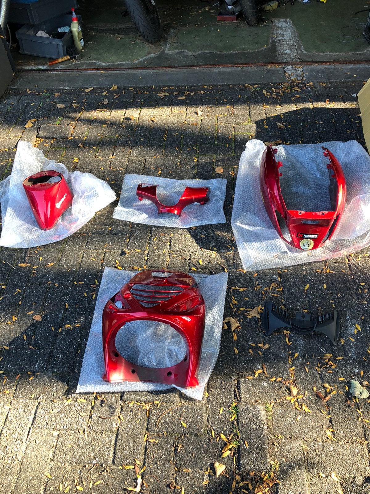 Zip sp kappenset rood, Ophalen, Gebruikt, Kap, Piaggio