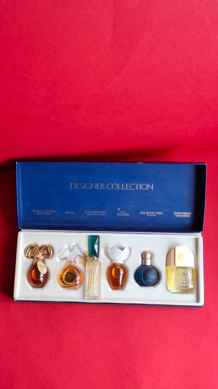 Designer collection parfumflesjes 6 stuks, Verzenden, Zo goed als nieuw, Miniatuur