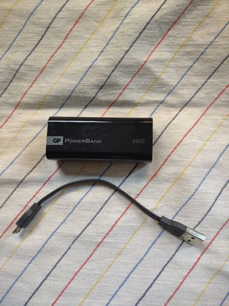Powerbank GP 2600 mAh 1C02A zwart, Ophalen of Verzenden, Nieuw