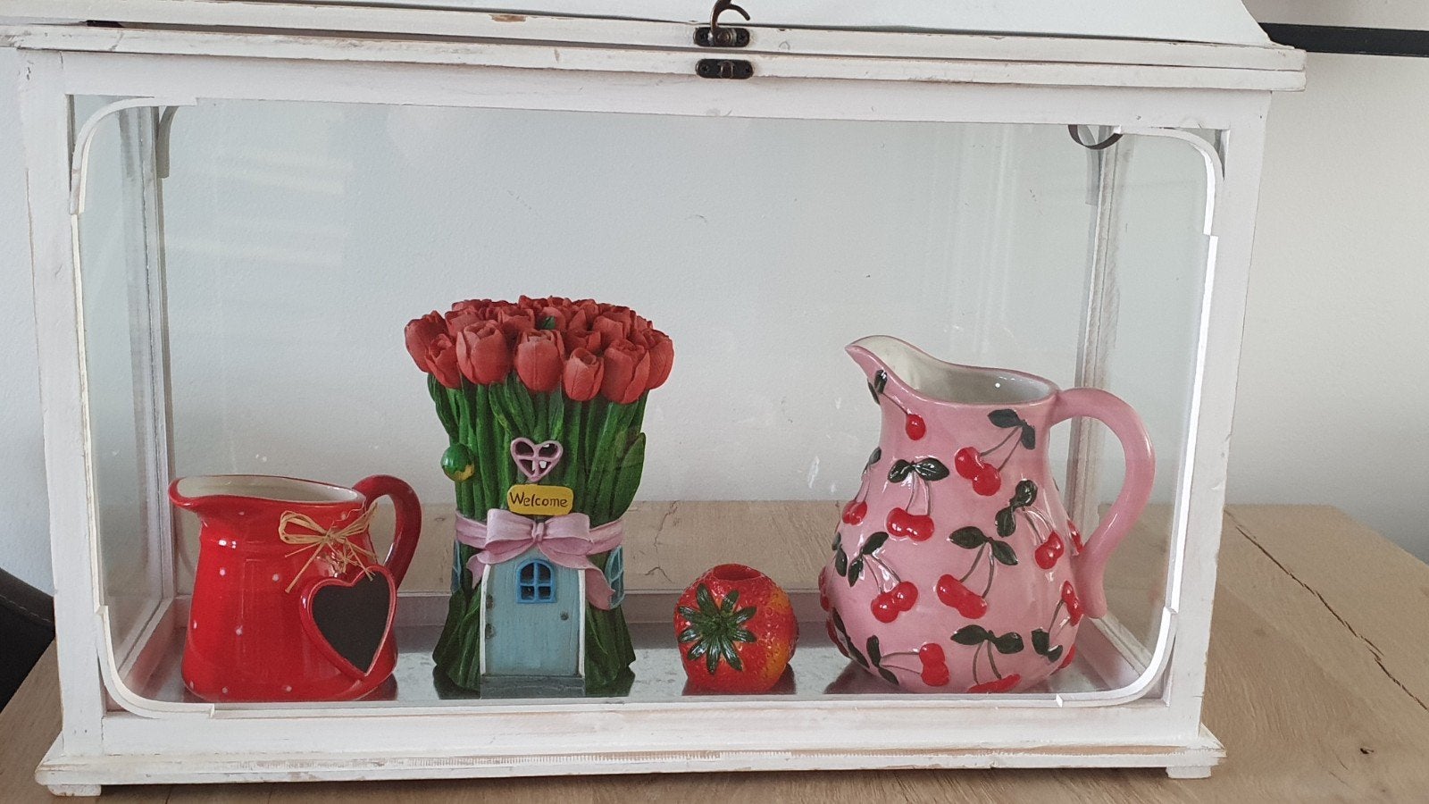 Windlicht landelijk shabby chic groot formaat  van Riverdale, Ophalen, Nieuw, Hout, Windlicht
