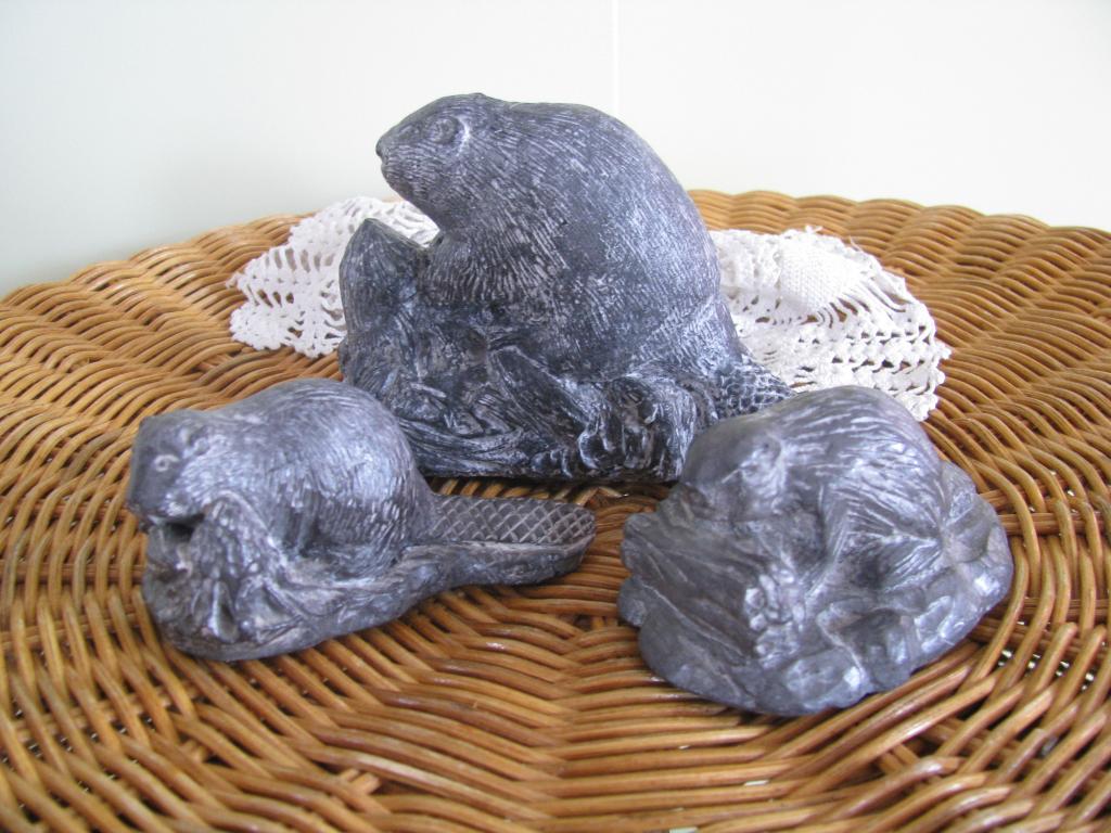 Wolf Canada * 3 x castor # bever # biber # beaver * voor ;, Ophalen of Verzenden, Zo goed als nieuw, Dier
