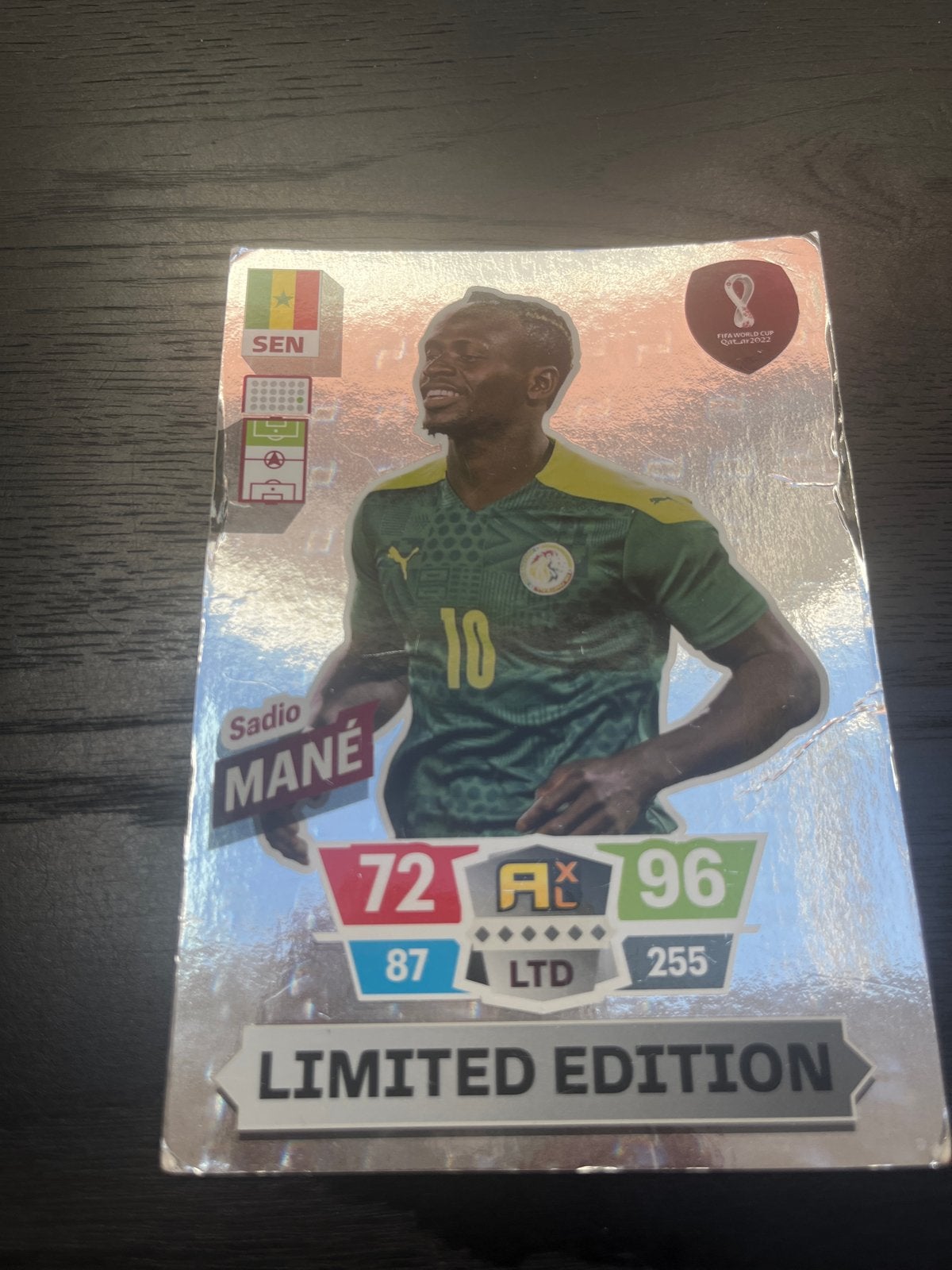 Sadio Mané Limited Edition FIFA World Cup Qatar 2022 kaart, Ophalen of Verzenden, Zo goed als nieuw, Buitenlandse clubs, Spelerskaart