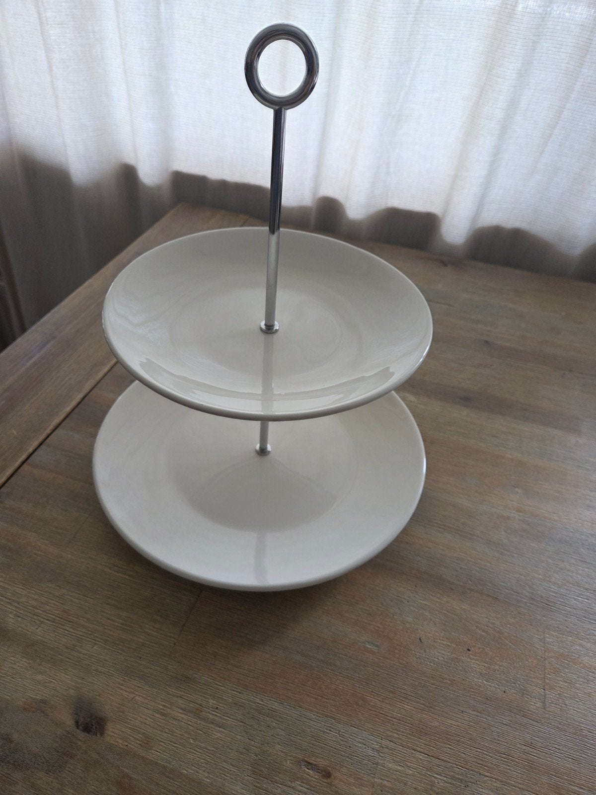 2-laags etagère - 28 en 22 cm, Ophalen, Nieuw, Etagère, Steen/keramiek