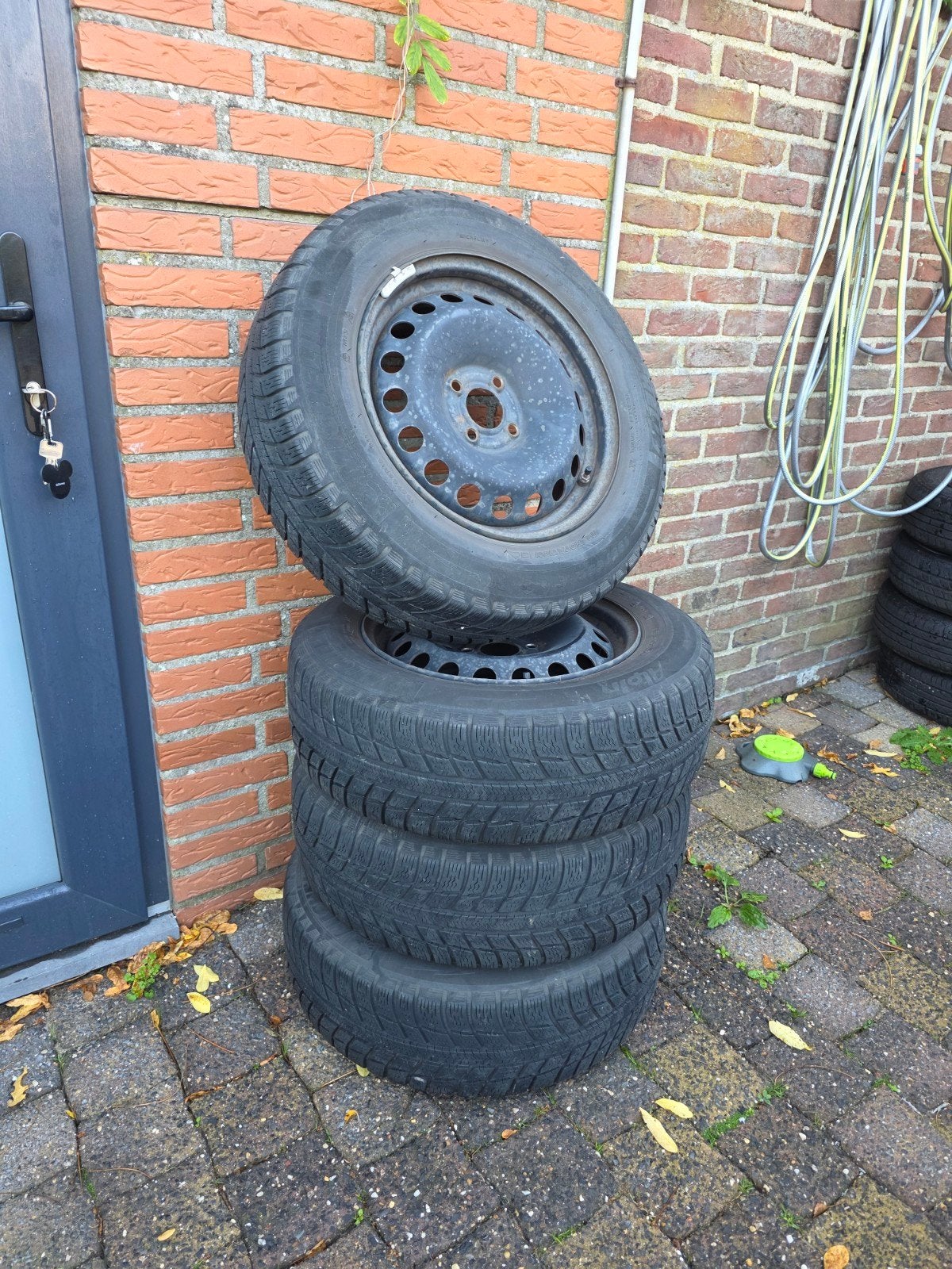 Renault Winterbanden Michelin Alpin 195/65/15, 4x100, Ophalen, Gebruikt