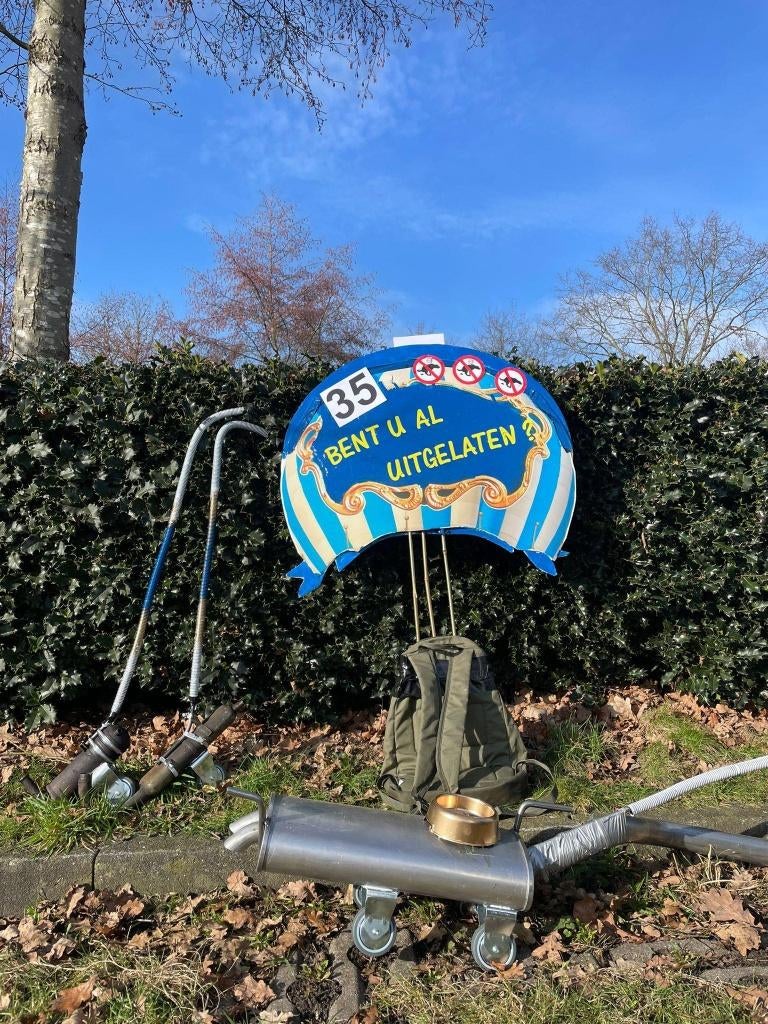 carnavalskleding (kleine) loopgroep "uitlaatservice"., Ophalen, Gebruikt, Overige typen, Overige