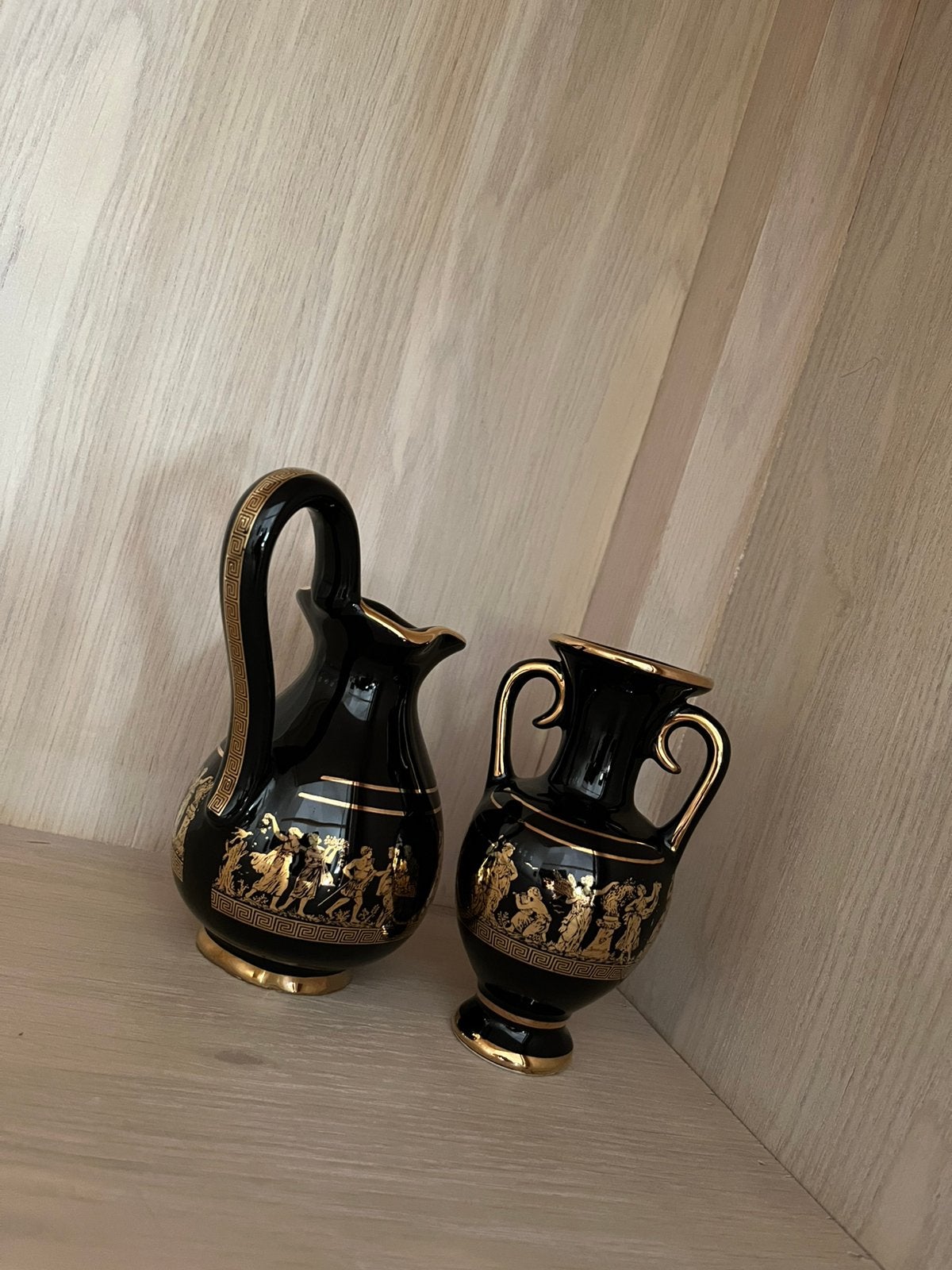 Prachtige Griekse Kan 24K Gold Hand Made in Greece – Vintage, Antiek en Kunst, Antiek | Vazen, Ophalen of Verzenden