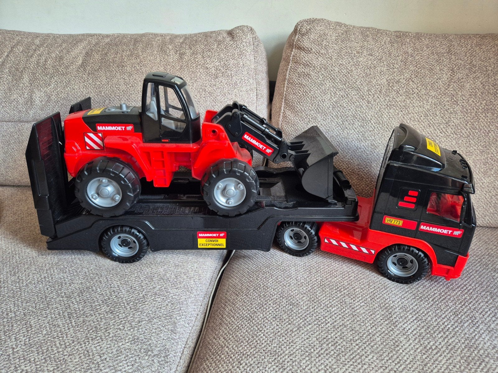 Mammoet vrachtauto met tractor - Convoi Exceptionnel, Ophalen, Gebruikt
