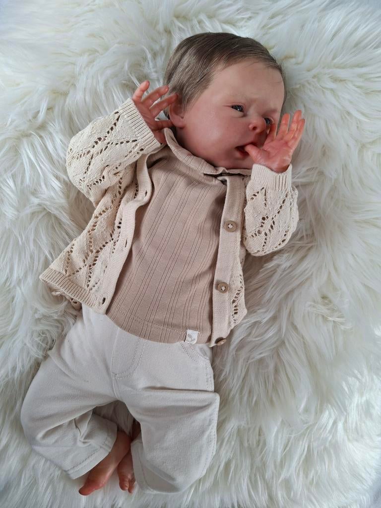 Reborn baby pop, Verzamelen, Poppen, Ophalen of Verzenden, Nieuw, Babypop, Levensecht of Reborn