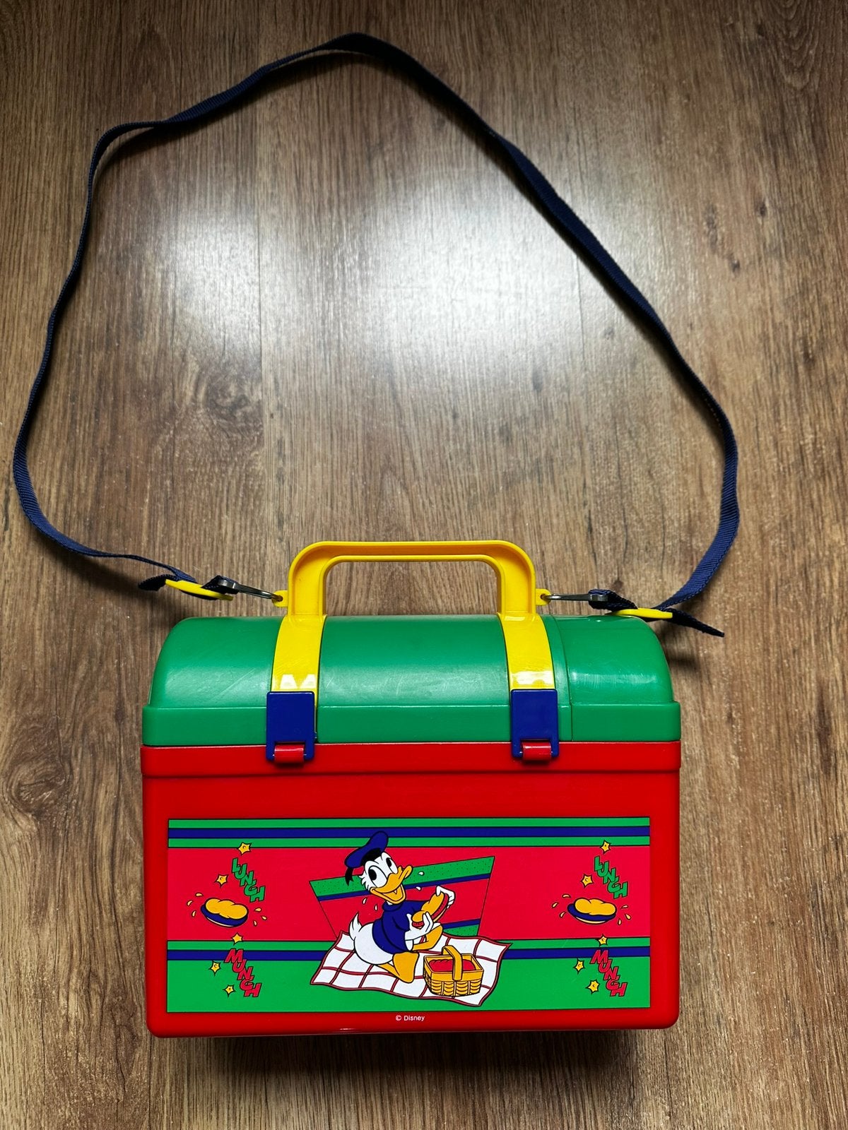 DONALD DUCK DISNEY vintage broodtrommel lunchbox, Ophalen of Verzenden, Donald Duck, Zo goed als nieuw, Overige typen