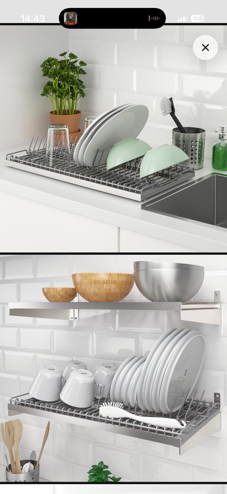 Kungsfors wasrek IKEA twv €26,99, Ophalen, Nieuw