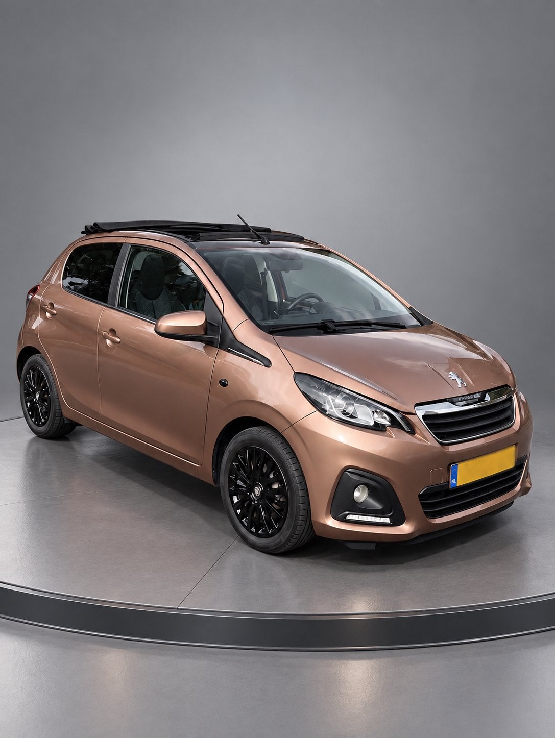 Peugeot 108 | 1.0 VTi Active TOP! | Open Dak |Uniek kleur, Voorwielaandrijving, Stof, Bruin, 4 stoelen