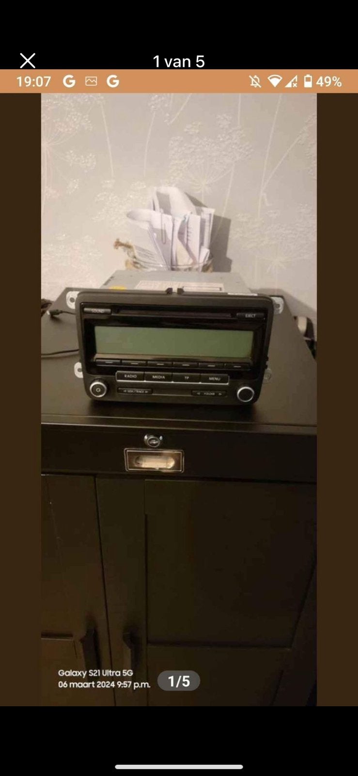 Radio VW, Ophalen of Verzenden, Zo goed als nieuw