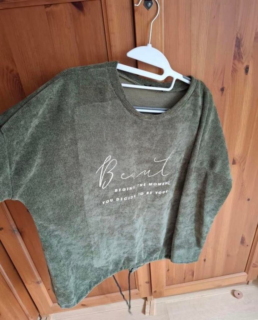 Supergaaf groen pak one size, Ophalen of Verzenden, Zo goed als nieuw, Maat 38/40 (M), Groen