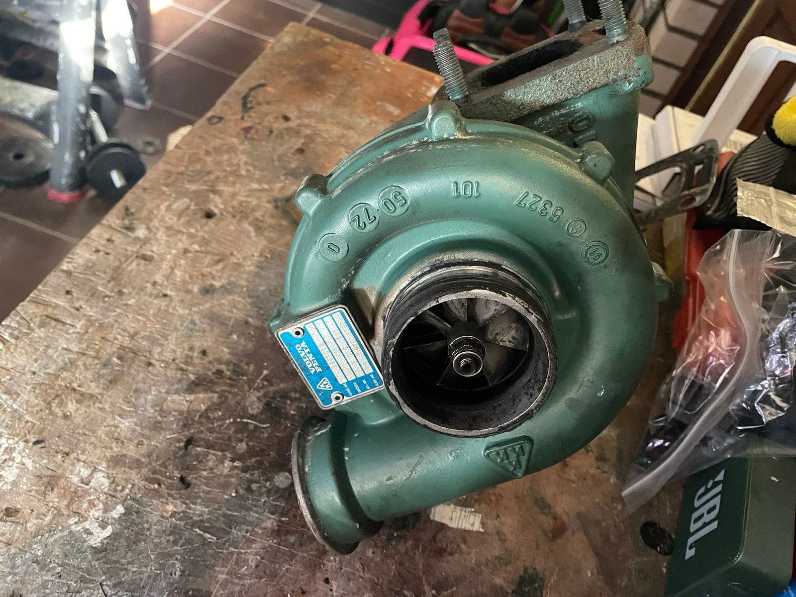 Volvo penta KAD44 turbo K26 (3581012) voor onderdelen, Ophalen of Verzenden, Gebruikt, Motor en Techniek
