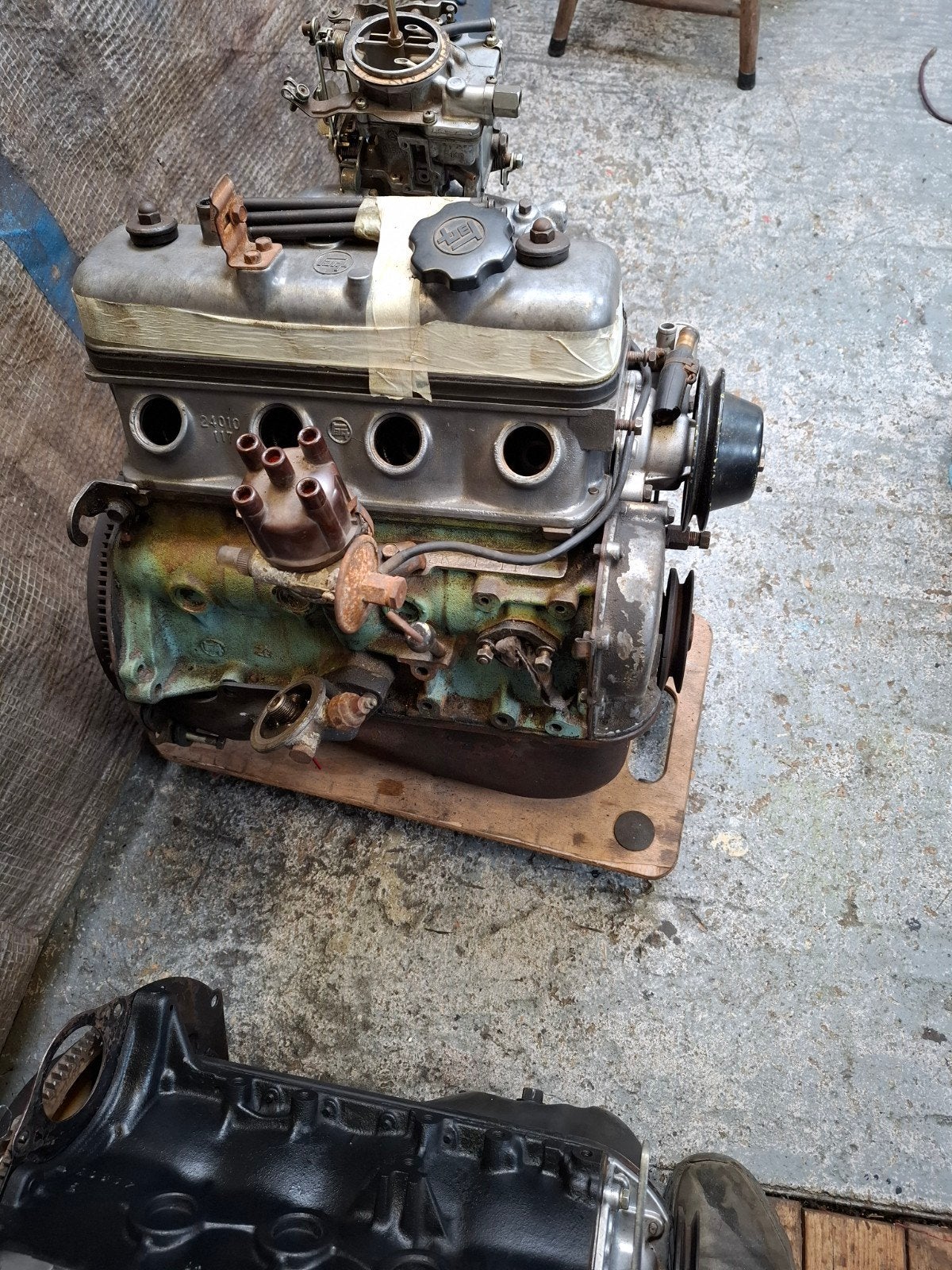 Toyota 3K Motorblok - Compleet met Carburateur en Ontsteking, Ophalen, Gebruikt, Toyota