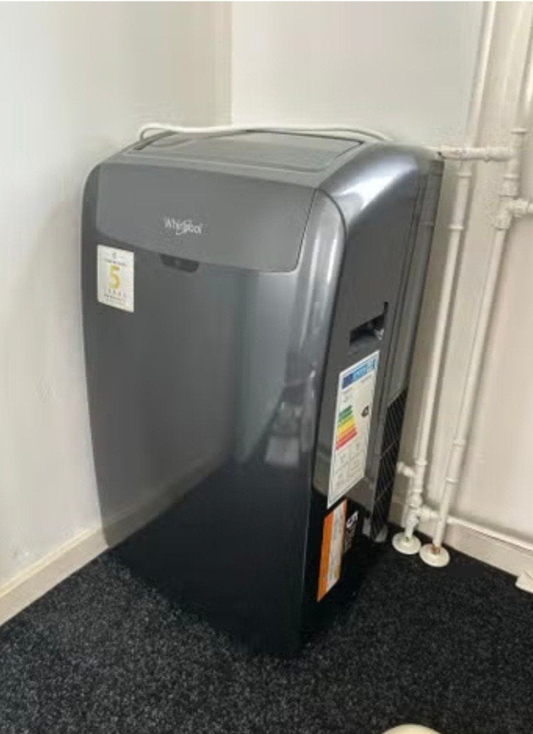 Mobiele Airco  12000btu whirlpool, 3 snelheden of meer, Ophalen of Verzenden, Zo goed als nieuw, Energieklasse A of zuiniger