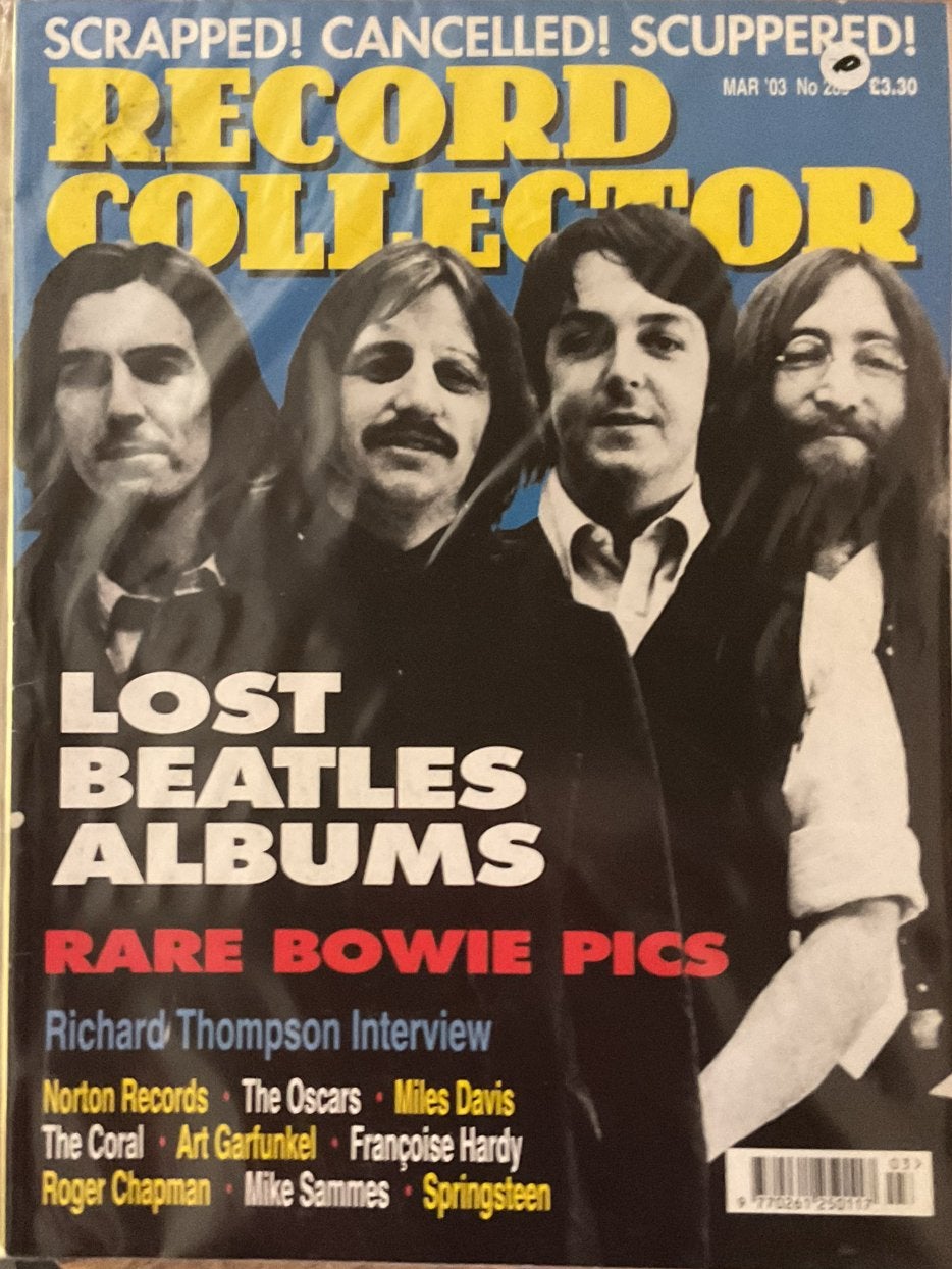 Record Collector Magazine - Maart 2003 - The Beatles, Bowie, Ophalen of Verzenden, Zo goed als nieuw, Muziek, Film of Tv
