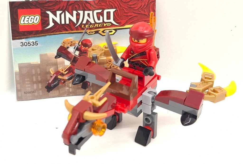 LEGO 30535 Ninjago kat en de vuurdraak, Lego, Ophalen of Verzenden, Zo goed als nieuw, Inclusief instructies