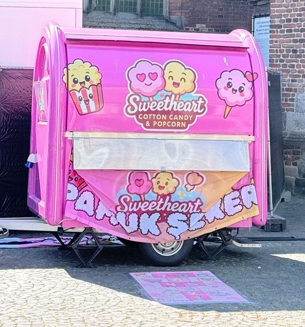Suikerspin & Popcorn Verkoopwagen 2024 <750 kg | Instapklaar, Ophalen