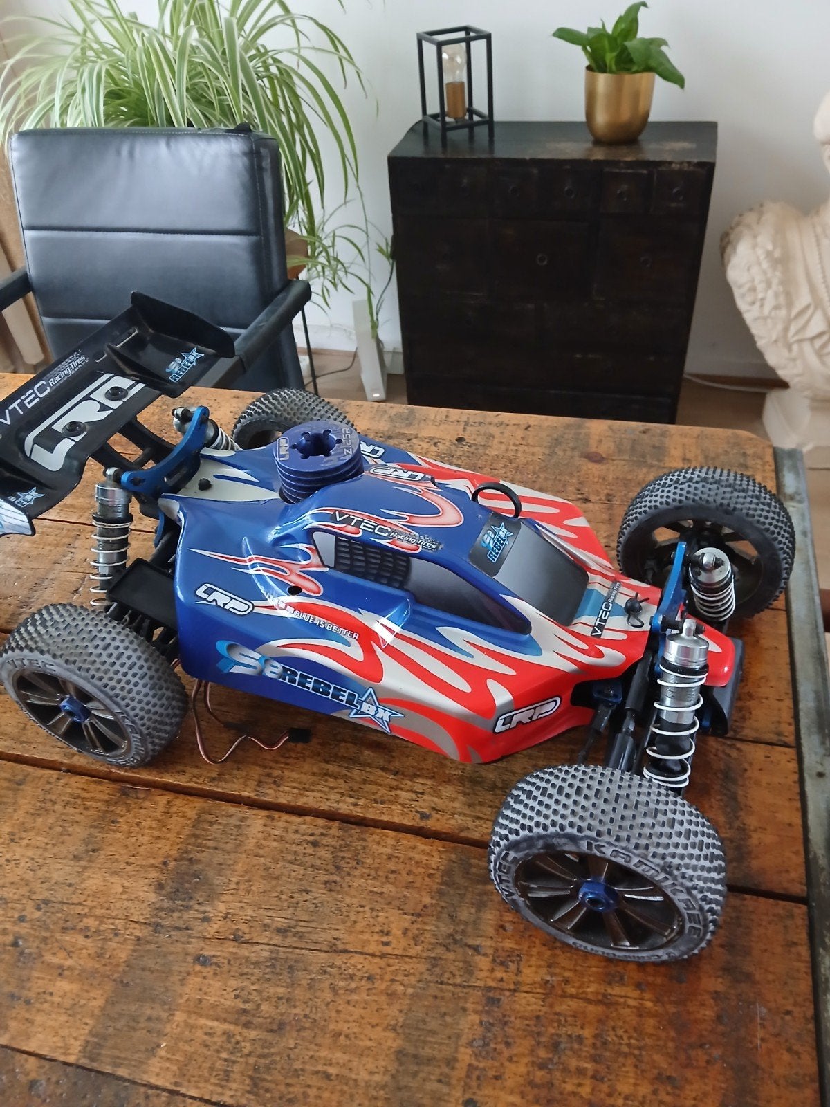 VTEC Rebel Nitro RC Auto met Afstandsbediening, Gebruikt, Auto offroad, Ophalen of Verzenden, Nitro