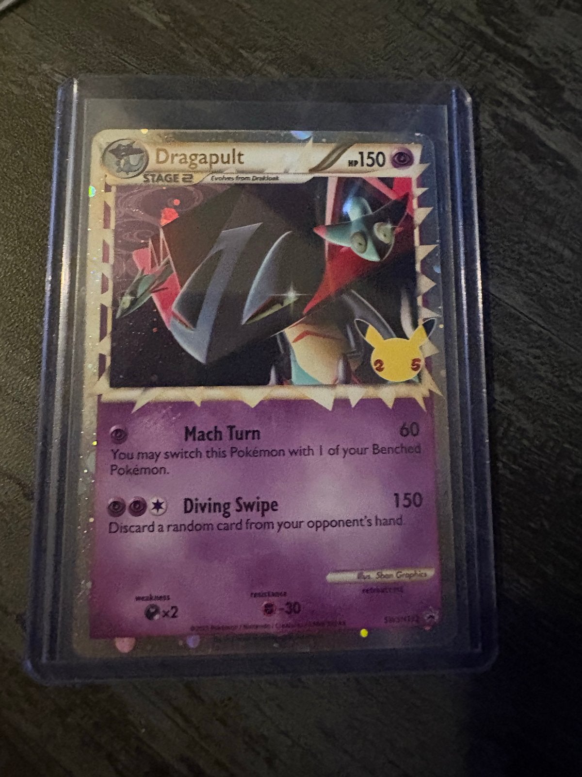 Dragapult promo celebrations, Hobby en Vrije tijd, Verzamelkaartspellen | Pokémon, Ophalen of Verzenden, Zo goed als nieuw
