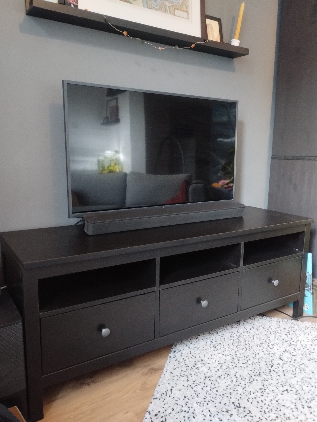 IKEA Tv-meubel HEMNES, Ophalen, Gebruikt, 100 tot 150 cm, Minder dan 100 cm