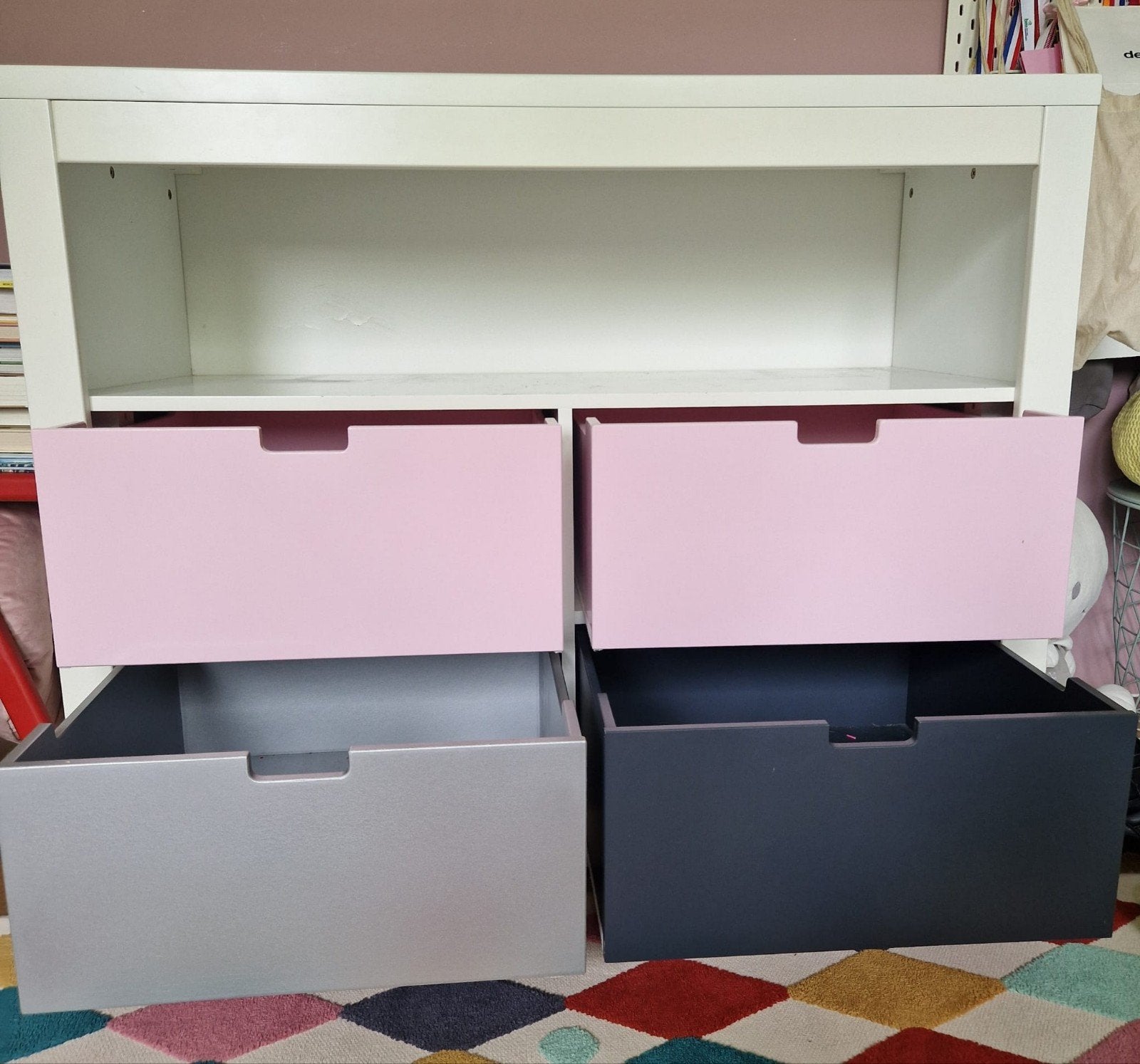 Bopita Mix & Match vakkenkast / commode – wit met 4 gekleurd, Ophalen, Gebruikt