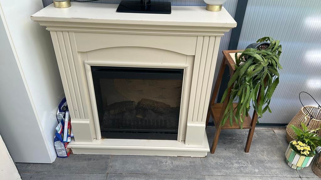 Decoratie kagel, Huis en Inrichting, Ophalen, Zo goed als nieuw, Vrijstaande haard, Elektrische haard