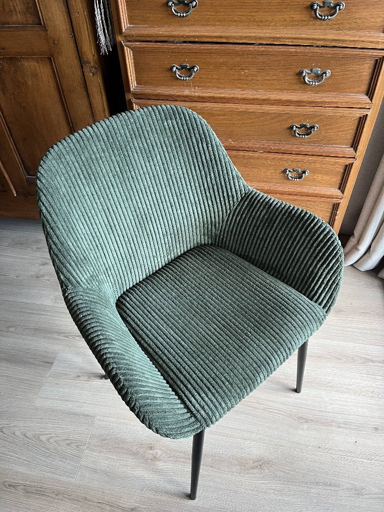 Dinning chair, Kave home, Green, Ophalen, Overige kleuren, Overige materialen, Zo goed als nieuw