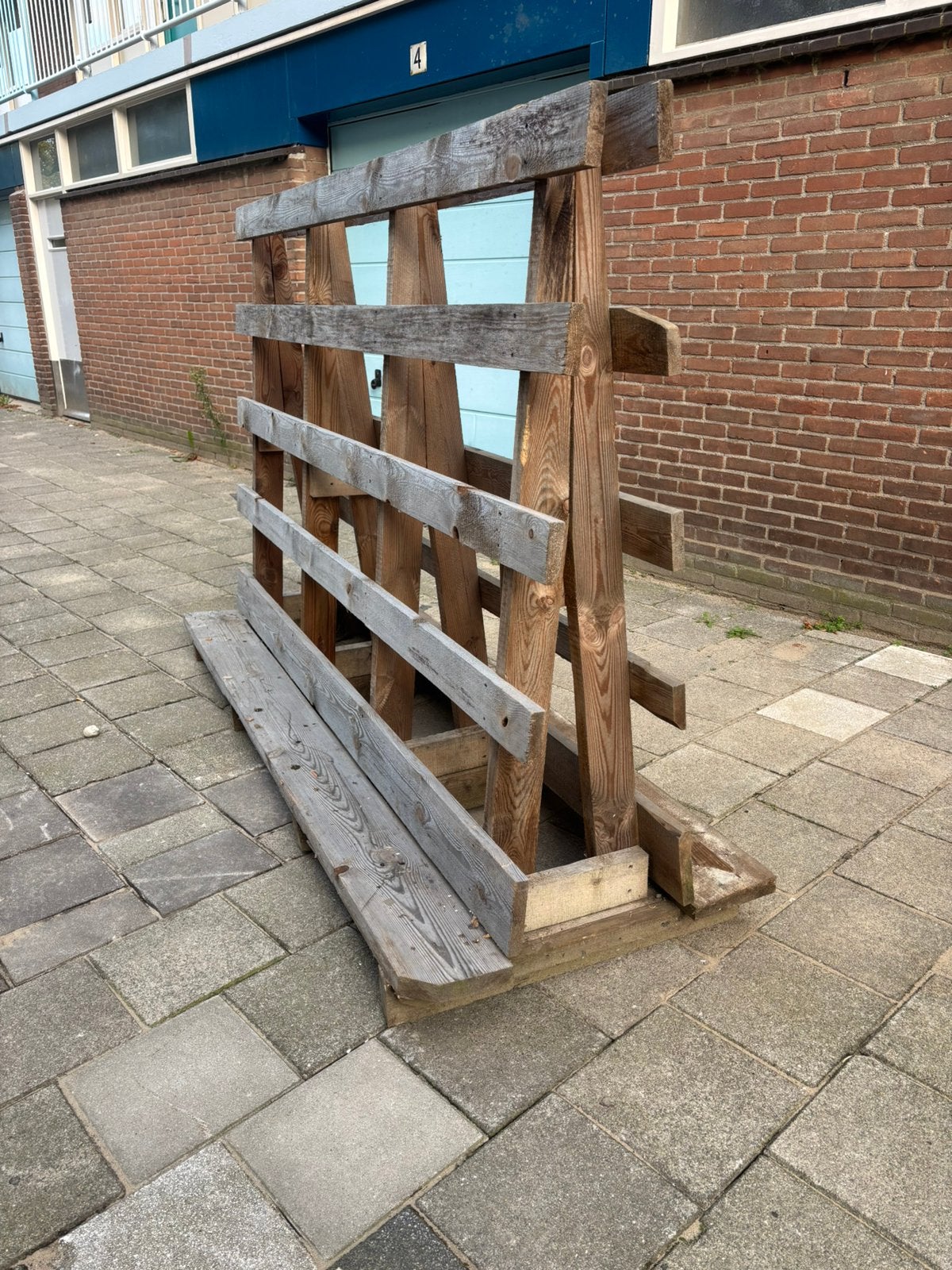Ruw houten Glasbok, Ophalen, Gebruikt, 160 cm of meer, Overige typen