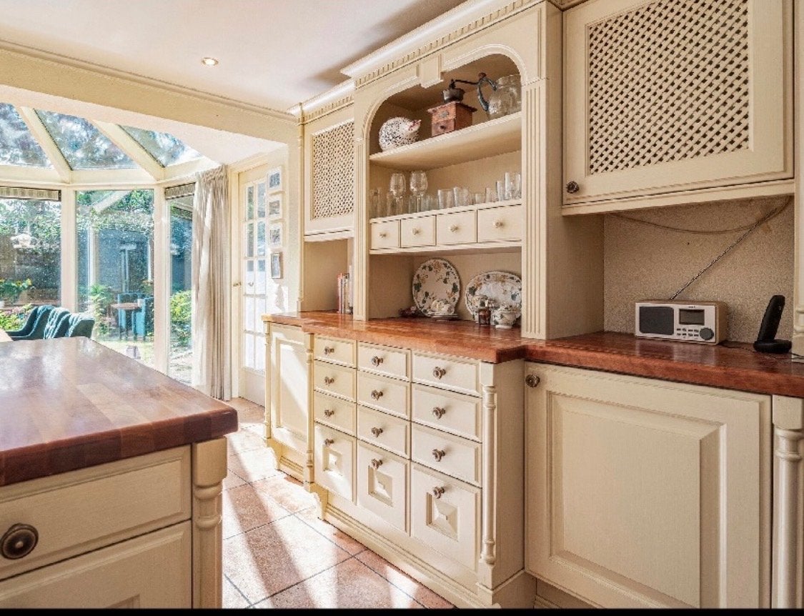 SieMatic Hardhouten werkbank&opbergkast, Ophalen, Gebruikt, 170 cm of meer
