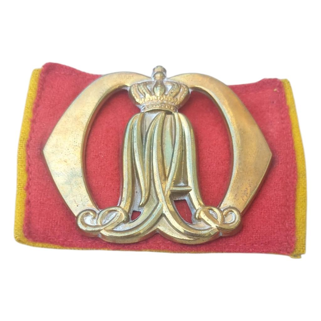 Oud Baretembleem Koninklijke Militaire Academie (KMA), Ophalen of Verzenden, Landmacht, Nederland, Embleem of Badge