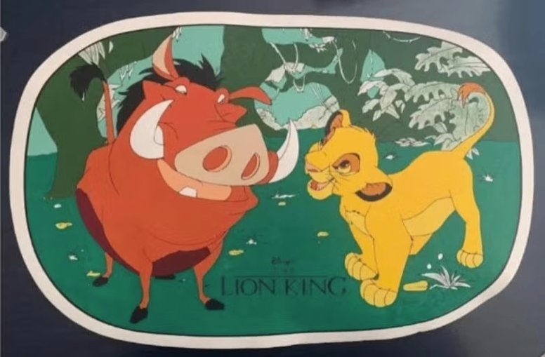 Placemat, onderzetter Disney Lion King; Pumba en Simba, Verzamelen, Disney, Ophalen of Verzenden, Leeuwenkoning of Jungle Boek