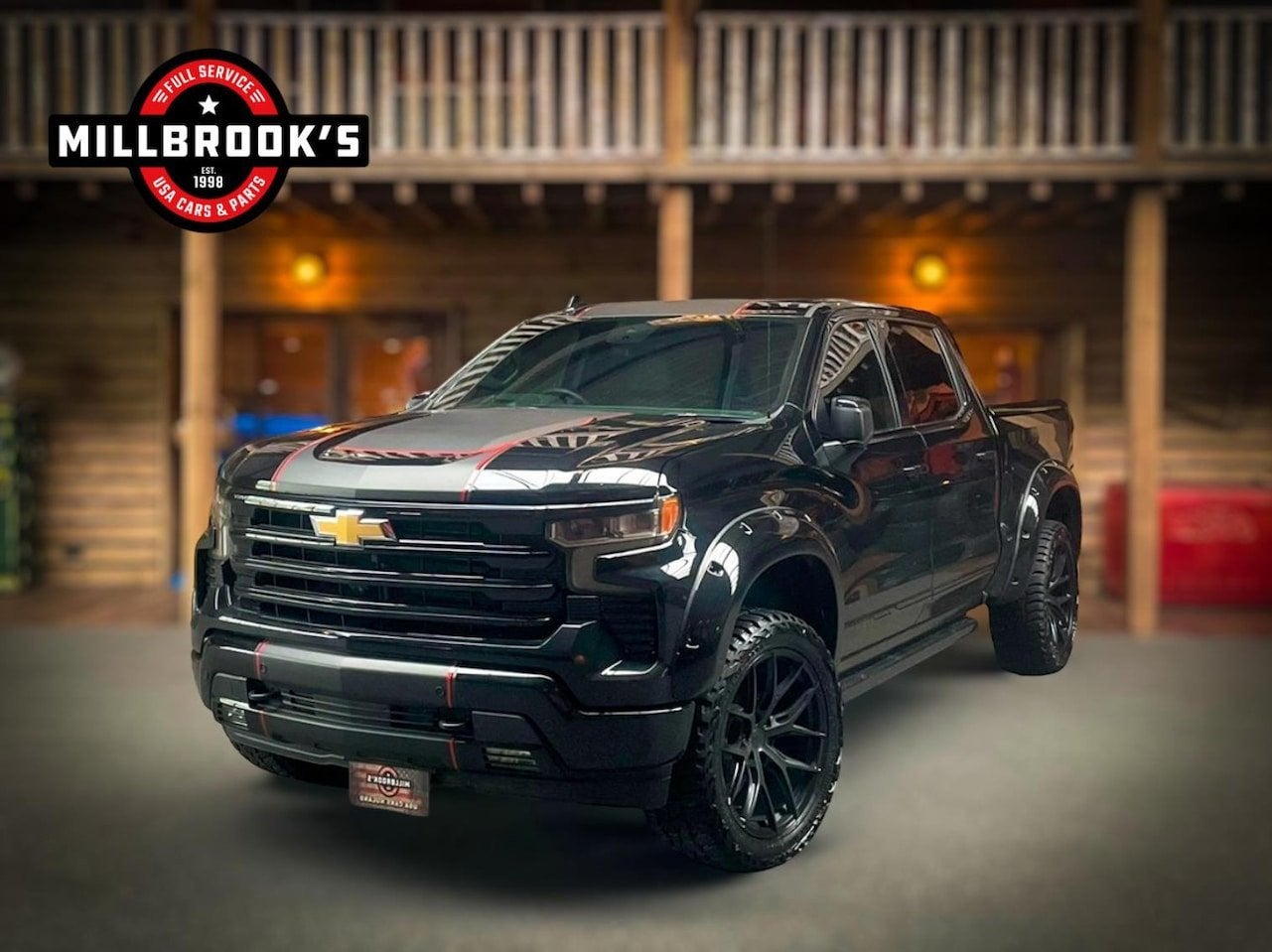 Chevrolet Silverado USA High-Country Full opties Millbrook's, Auto's, Automaat, 8 cilinders, 4 stoelen, Zwart