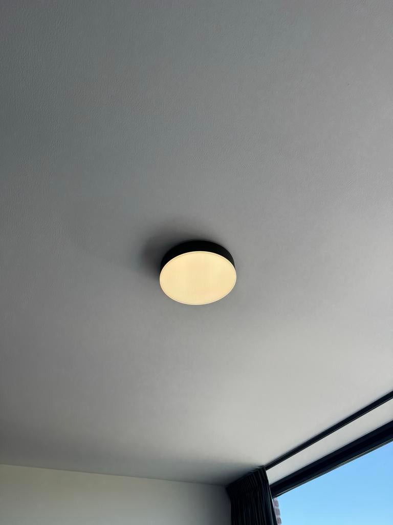 Philips Hue Enrave S plafondlamp zwart (wit en sfeerlicht), Ophalen, Zo goed als nieuw, Metaal