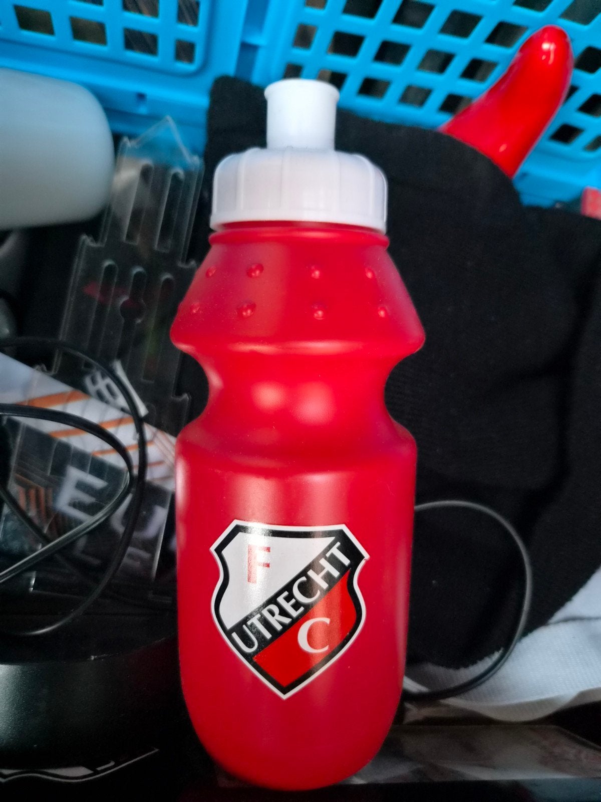 FC Utrecht Bidon - Rode drinkfles met clublogo, Ophalen of Verzenden
