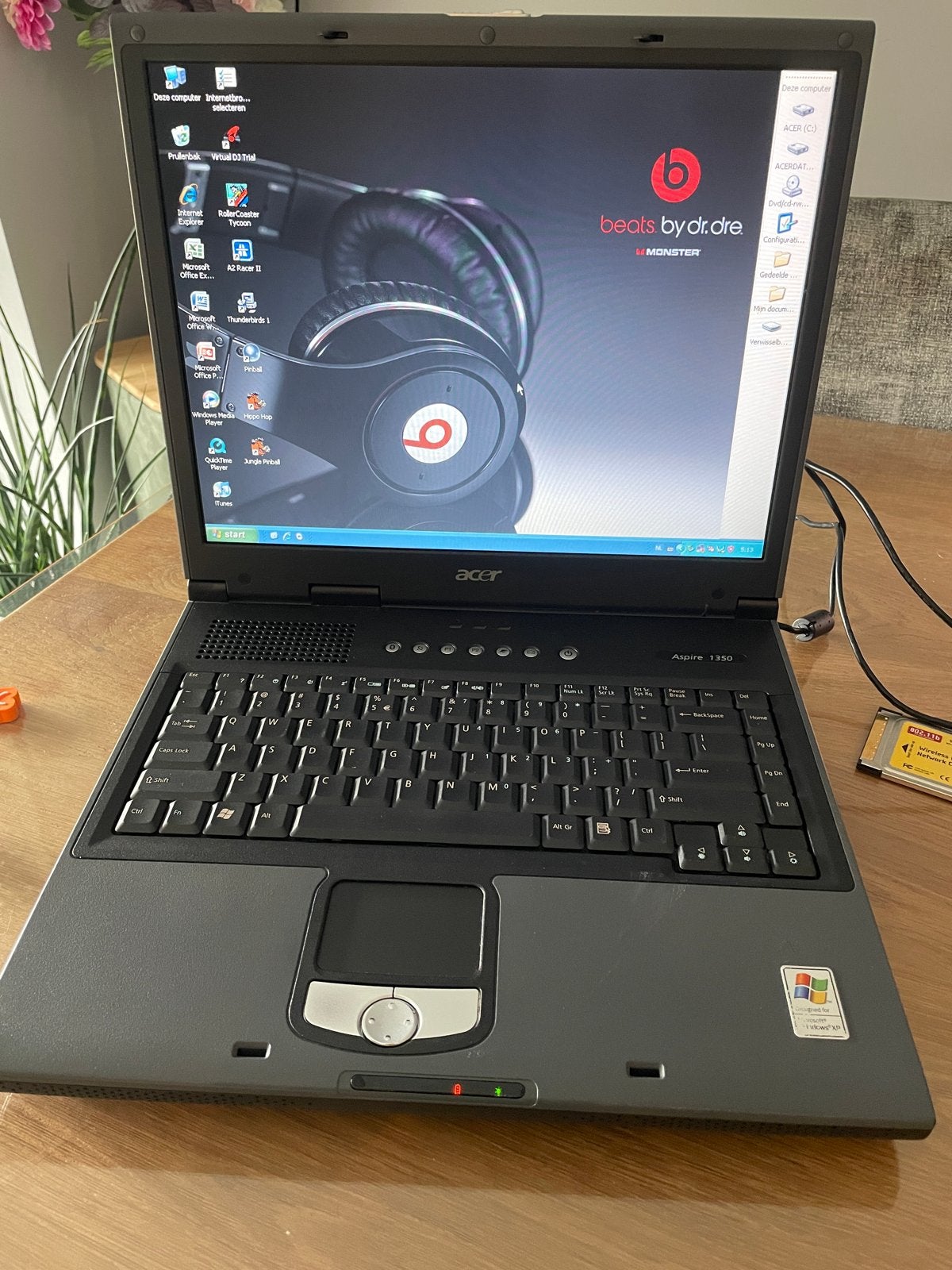 Acer Aspire 1355LC Laptop met Windows XP, Ophalen, Gebruikt, HDD, Minder dan 4 GB