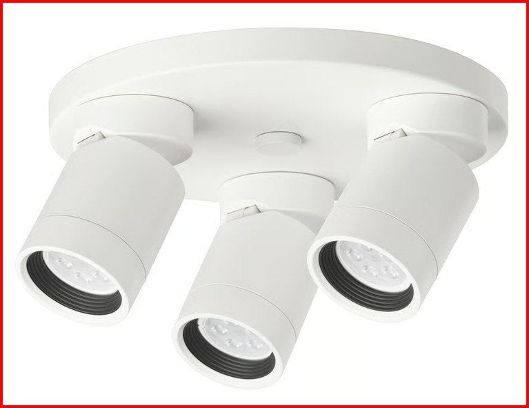 Plafond lamp 3 led spots dimbaar, Huis en Inrichting, Lampen | Spots, Kunststof, GU10, Ophalen of Verzenden, Zo goed als nieuw
