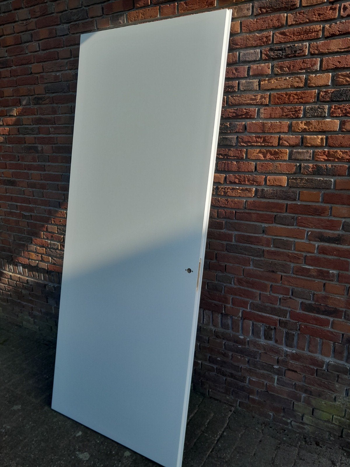 1 Svedex Nieuwbouw Deur 231.5 binnendeur 93 R Wit slot Kast, Ophalen, Zo goed als nieuw, Rvs, Klink of Kruk